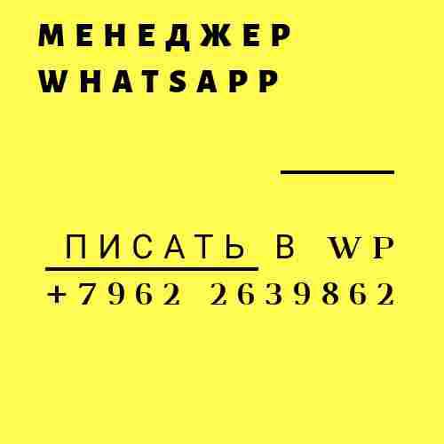 Менеджер для раскрутки проекта в  WhatsApp