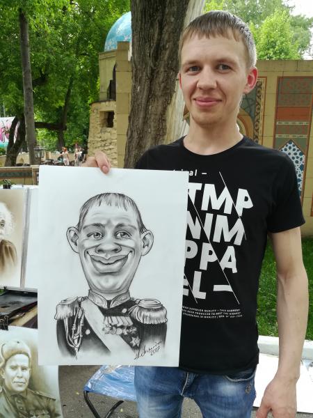 Андрей:  Шаржисты и карикатуристы на праздник, шаржи по фото 