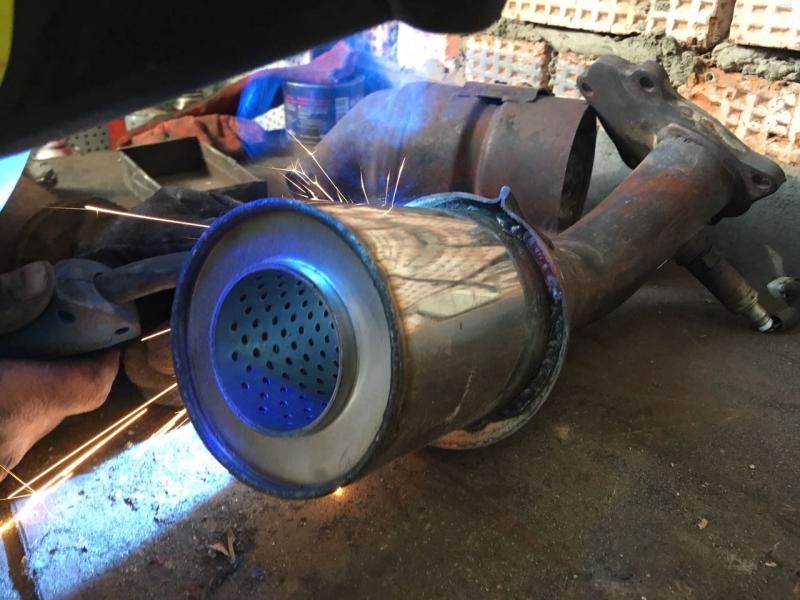 CHIPURAL:  Удаление катализаторов и установка пламегасителей
