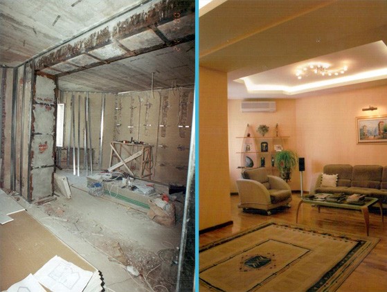 Ремонт в старых квартирах фото до и после